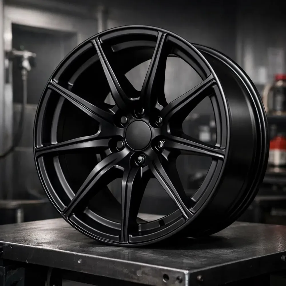 Matte black aluminum alloy rim